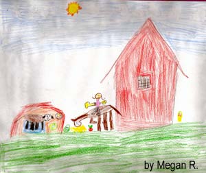 A student drawing