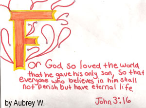A student drawing